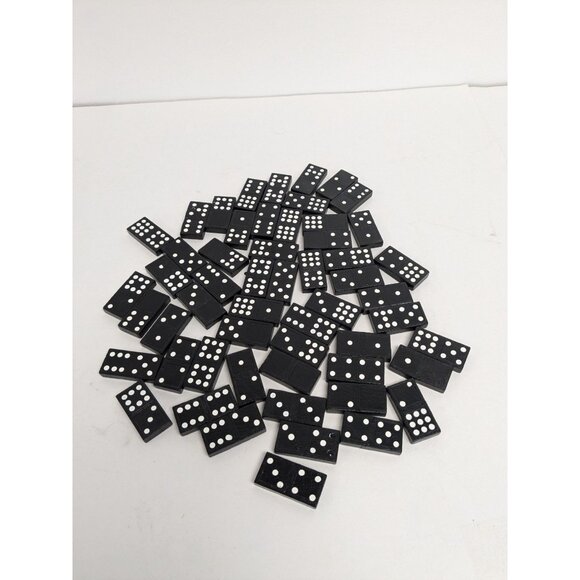 Vintage 55 Pieces Double Nine Wooden Dominos replacements - Picture 1 of 4